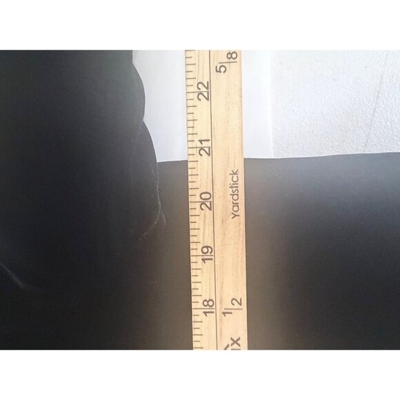 Lauren Ralph Lauren Jacket S Petite Black Silk Blend Faux Fur Hooded Quilted Zip - Picture 8 of 11